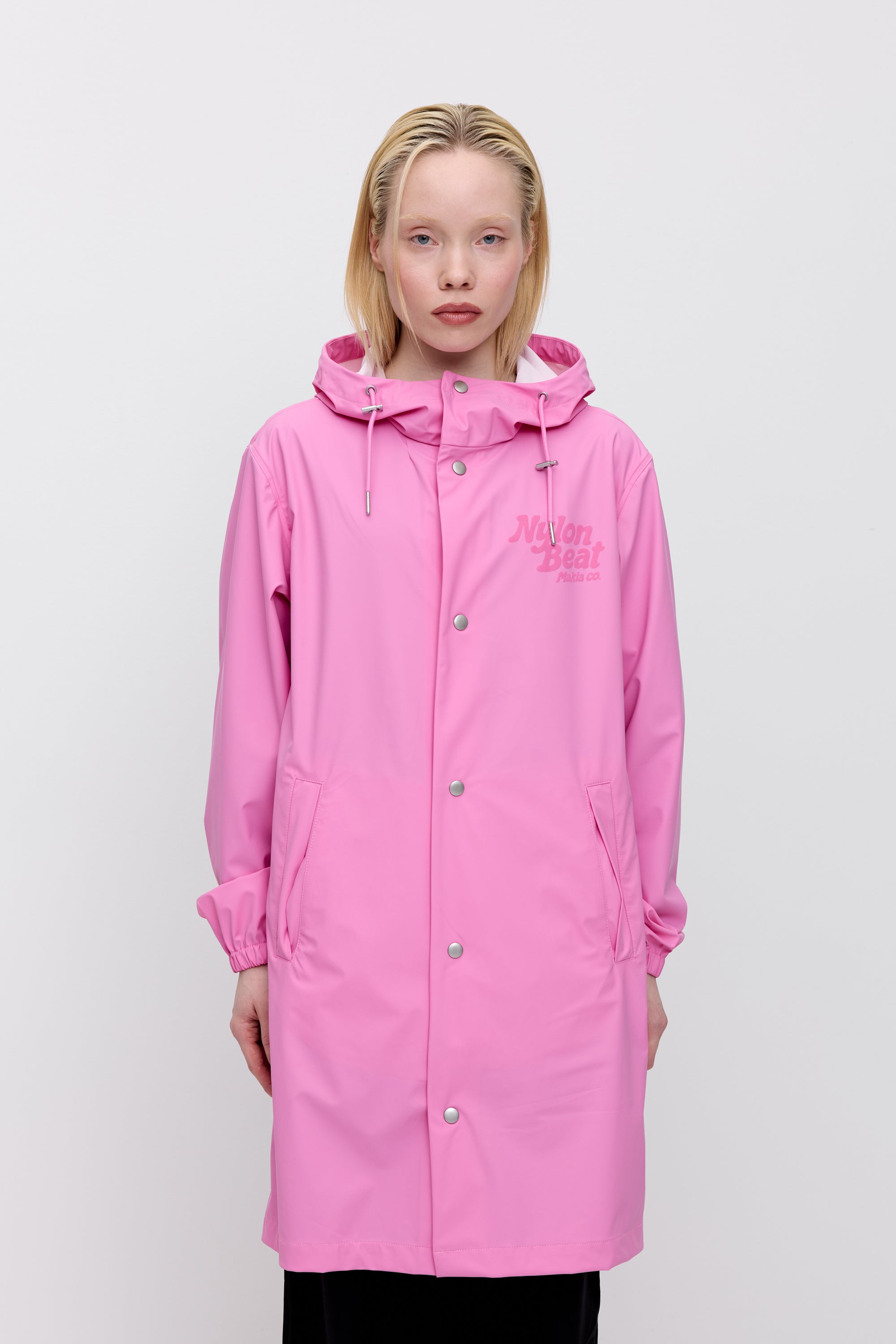 古着 Pink Nylon Coat | OBOZ.INFO
