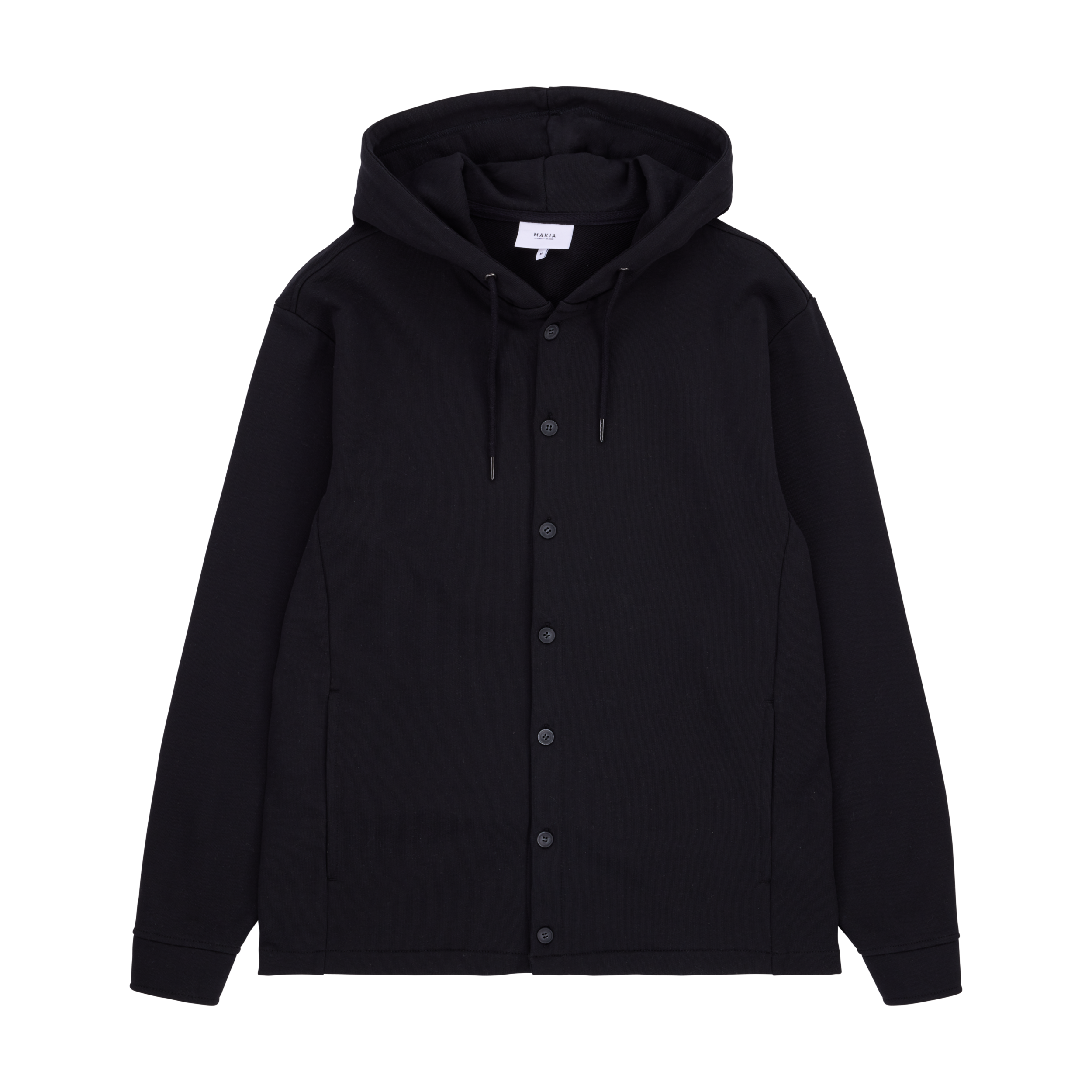 Button Up Hooded Sweatshirt