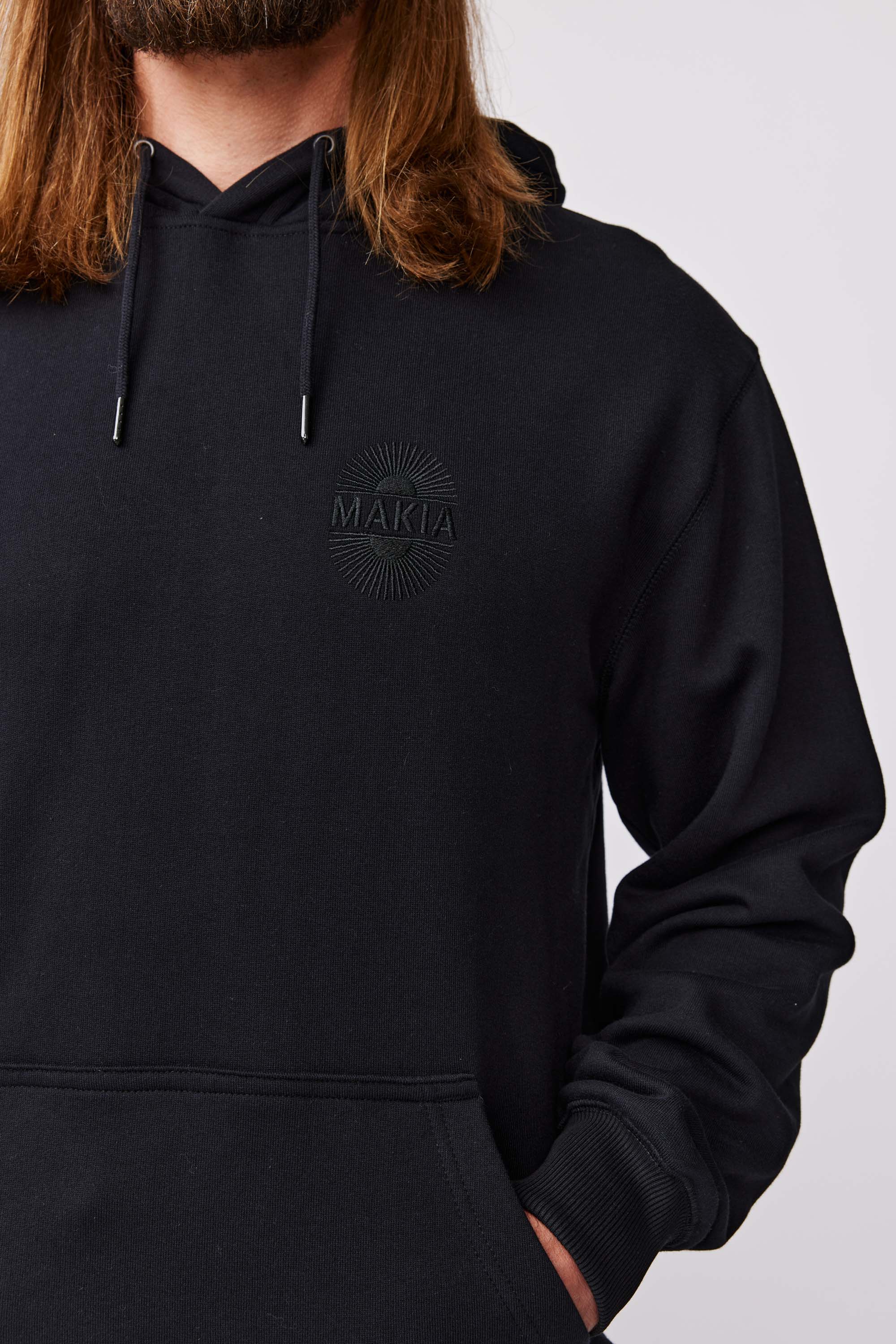 Kaamos Hooded Sweatshirt - Black