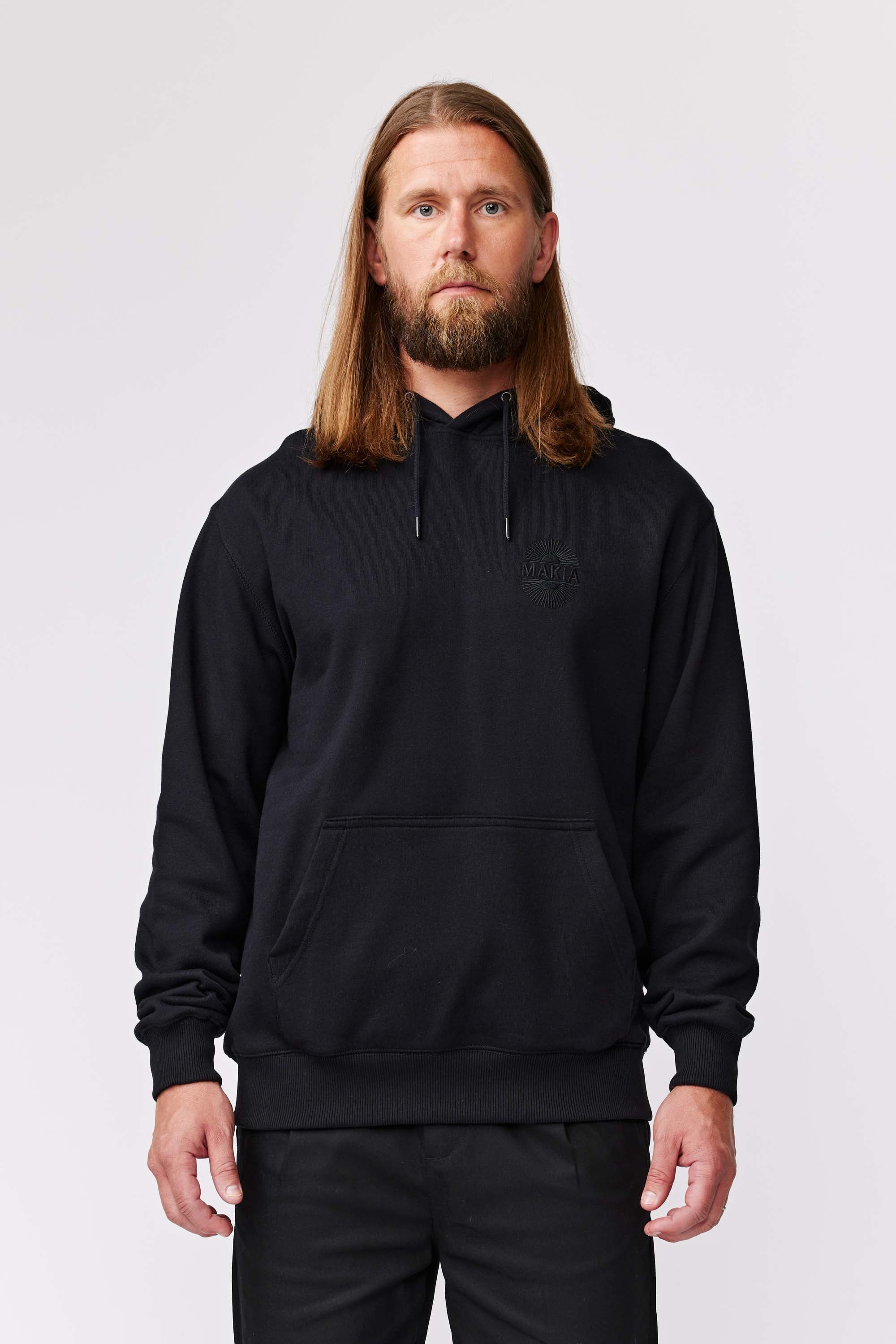 Kaamos Hooded Sweatshirt - Black