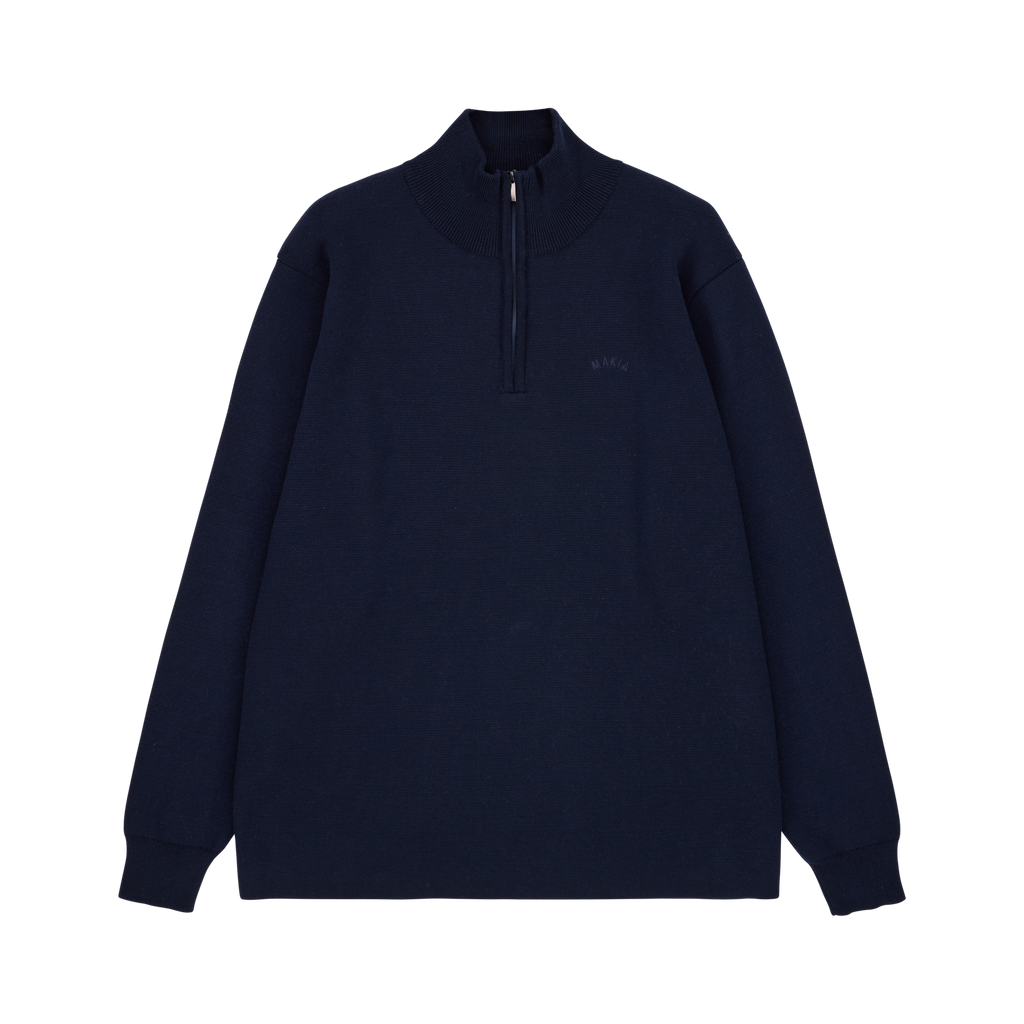 Coal Half Zip neule
