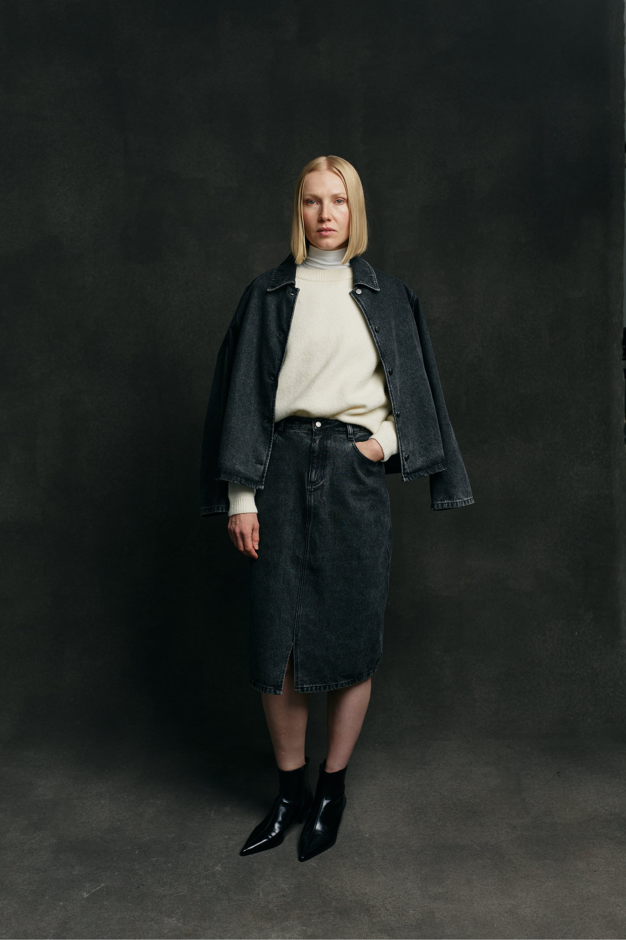 Janet Denim Skirt – Makia