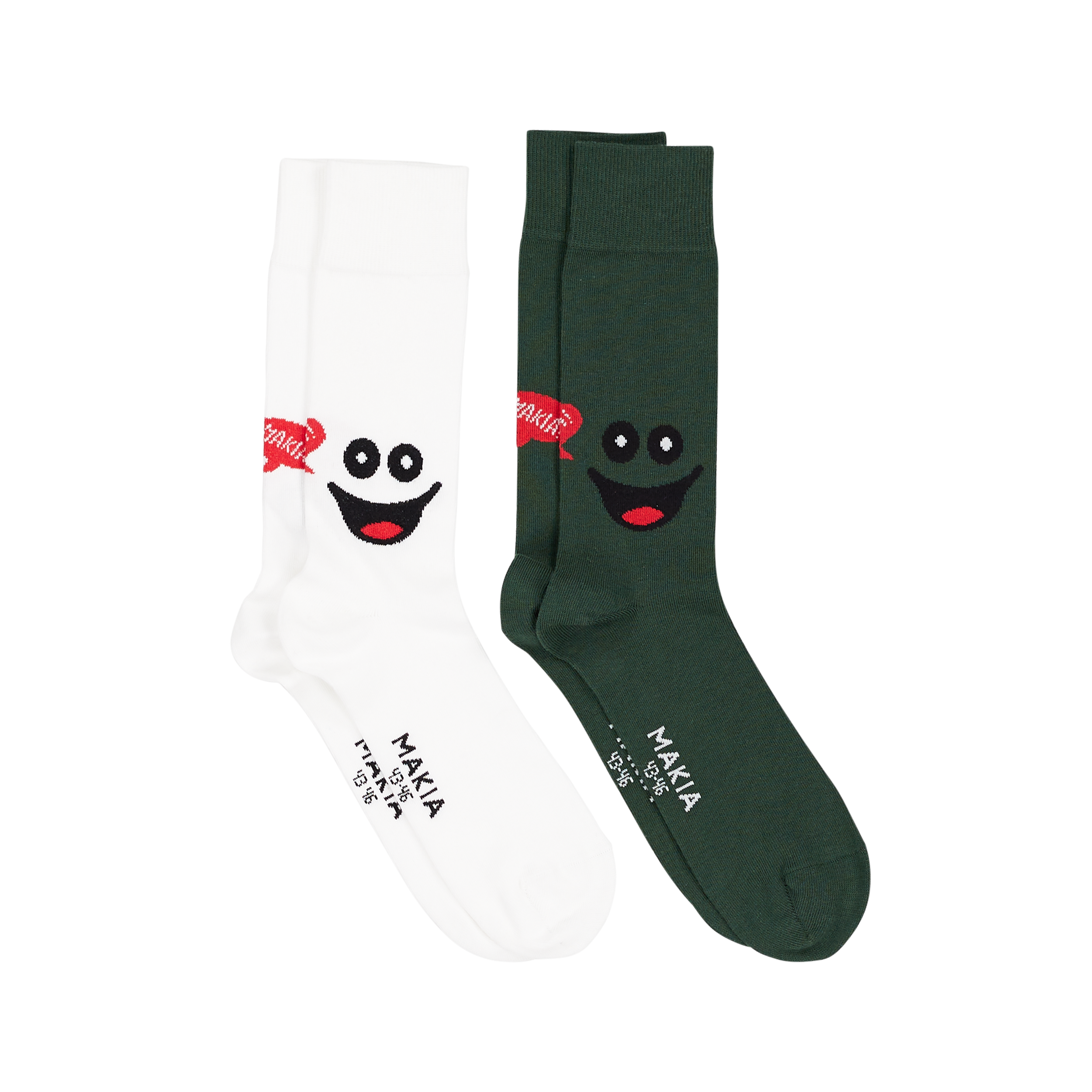 Cheer Smiley two pack of socks