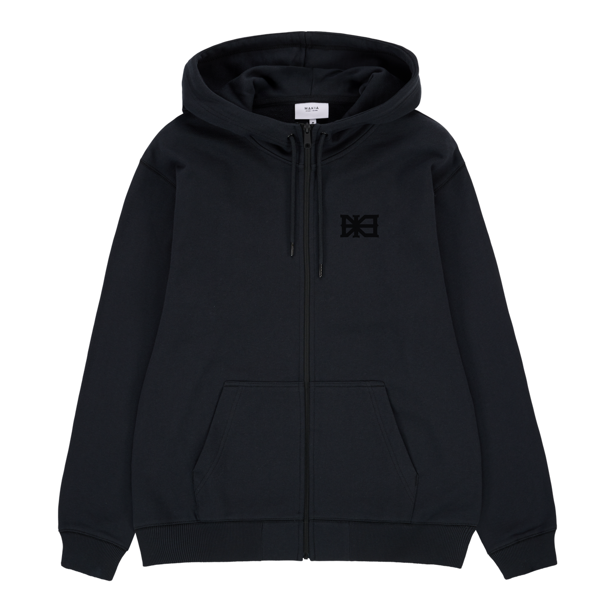 M40232_999_S; M40232_999_L; M40232_999_XXL; M40232_999_XL; M40232_999_M; Makia Makia Hooded Zip Sweatshirt  /  