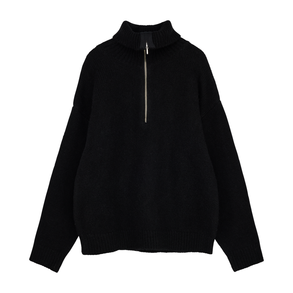 W51102_999_S; W51102_999_XXL; W51102_999_XL; W51102_999_M; W51102_999_L; W51102_999_XS; Makia Tove Half Zip Knit  /  