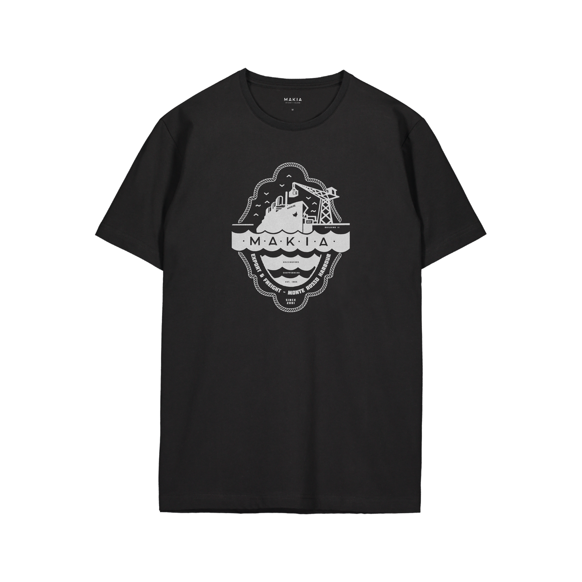 M21689_999_XXL; M21689_999_XL; M21689_999_S; M21689_999_M; M21689_999_L; Makia Shipping T-shirt  /  
